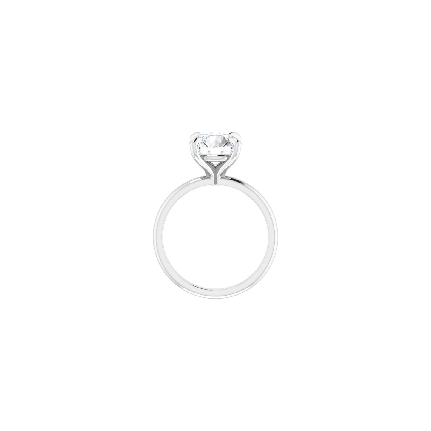 Round Solitaire Engagement Ring | Metal Type=14K White Gold | Center Stone Size=2.5 CT | Image 2