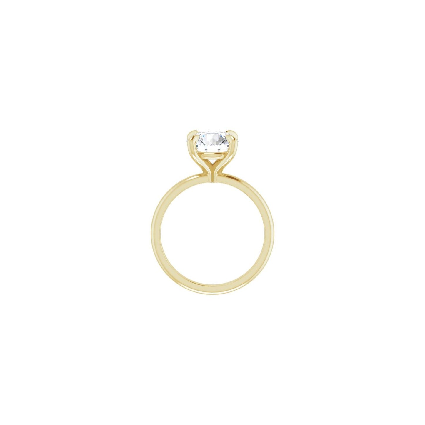 Round Solitaire Engagement Ring | Metal Type=14K Yellow Gold | Center Stone Size=2.5 CT | Image 2