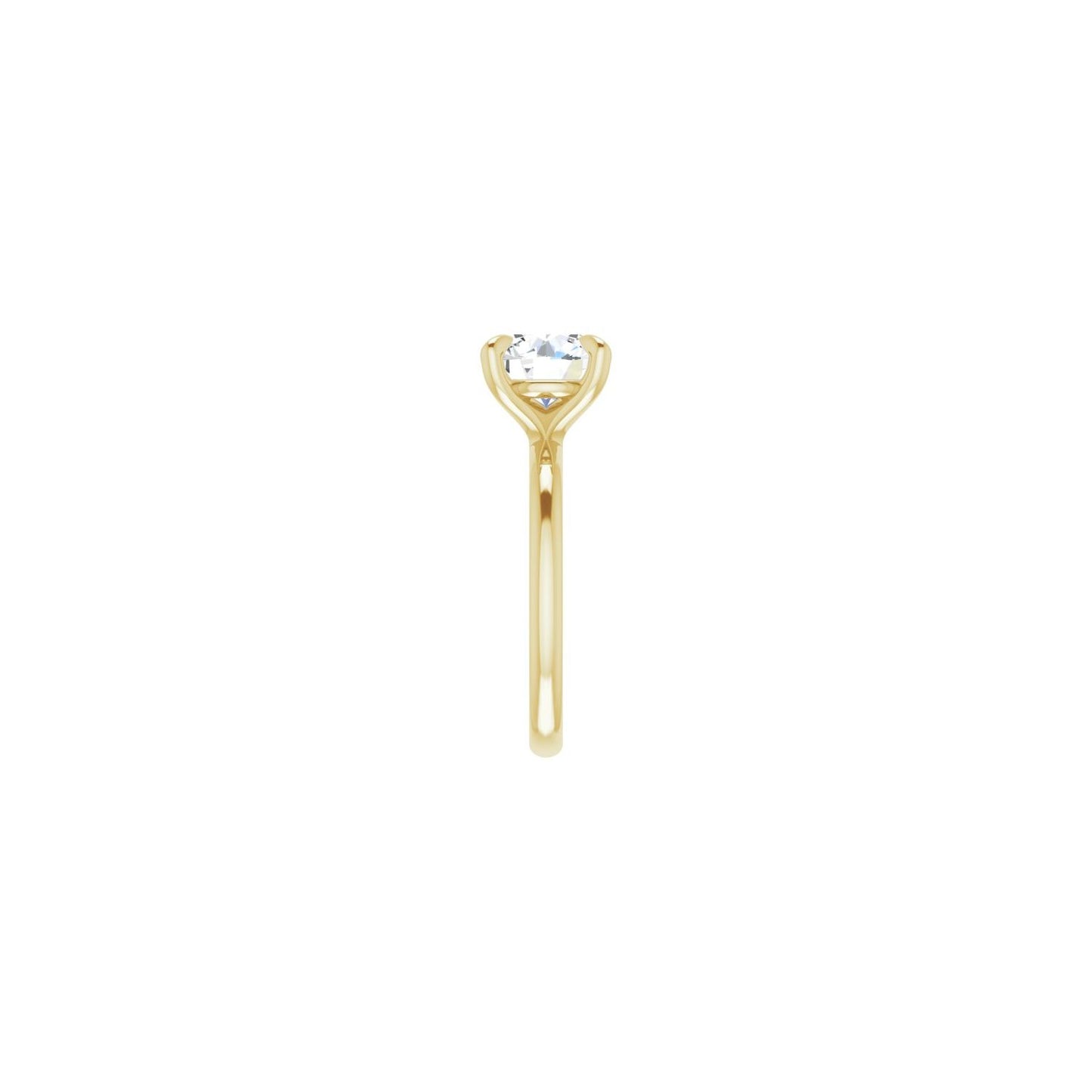 Round Solitaire Engagement Ring | Metal Type=14K Yellow Gold | Center Stone Size=2.5 CT | Image 4