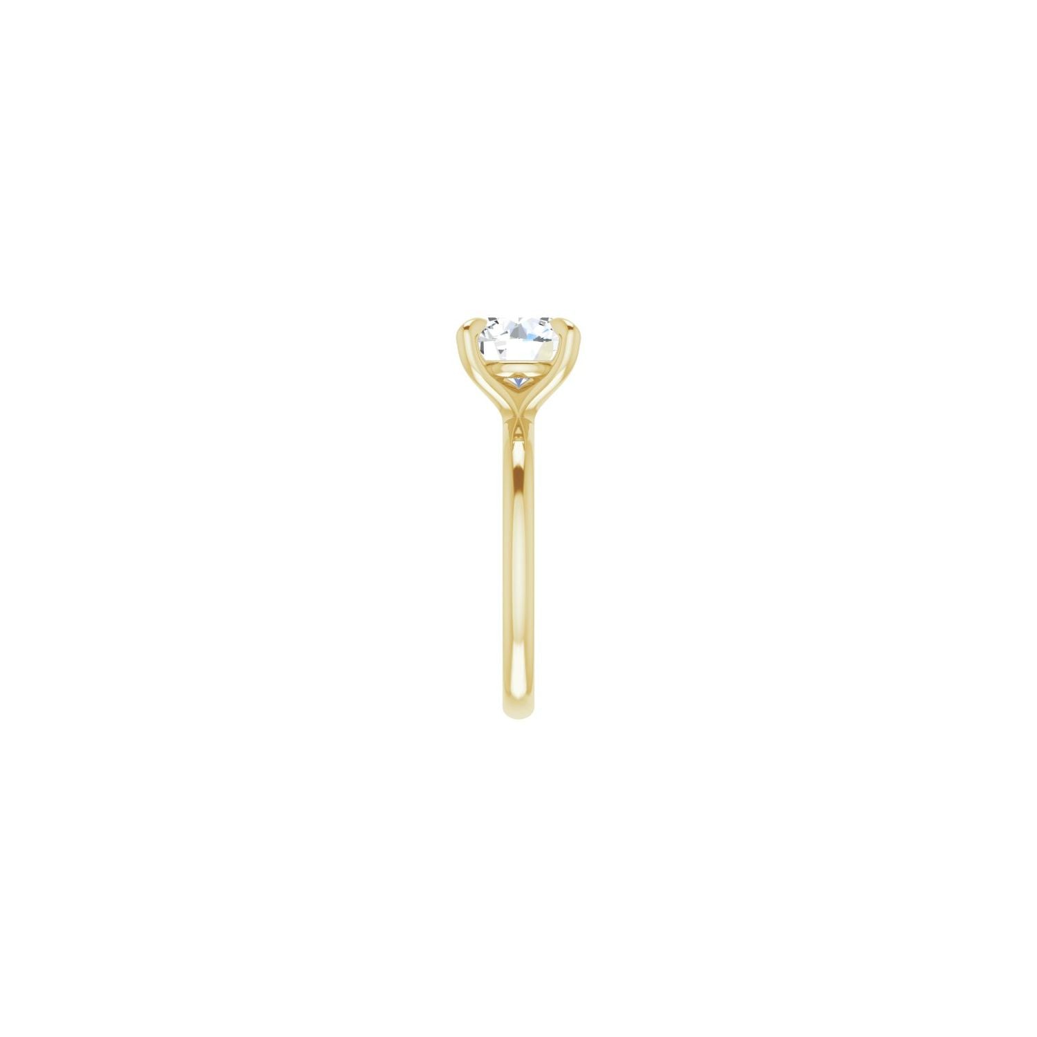 Round Solitaire Engagement Ring | Metal Type=14K Yellow Gold | Center Stone Size=2.5 CT | Image 4