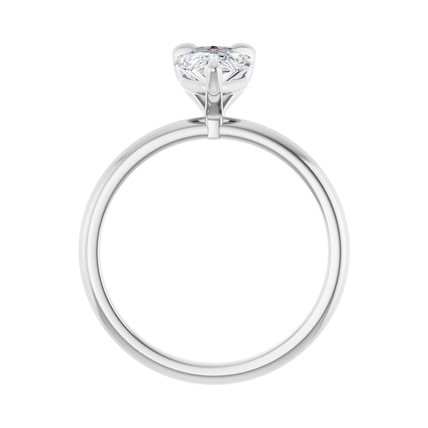 Pear Solitaire Engagement Ring | Metal Type=14K White Gold | Center Stone Size=1.5 CT | Image 2