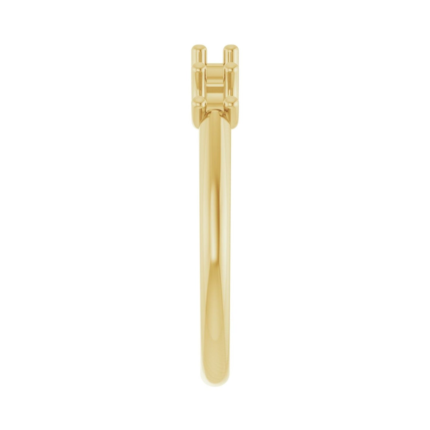 U-Prong Five-Stone Anniversary Band - Round 3MM-4MM | Metal Type=14K Yellow Gold | Diamond Size=3.5MM | Image 1