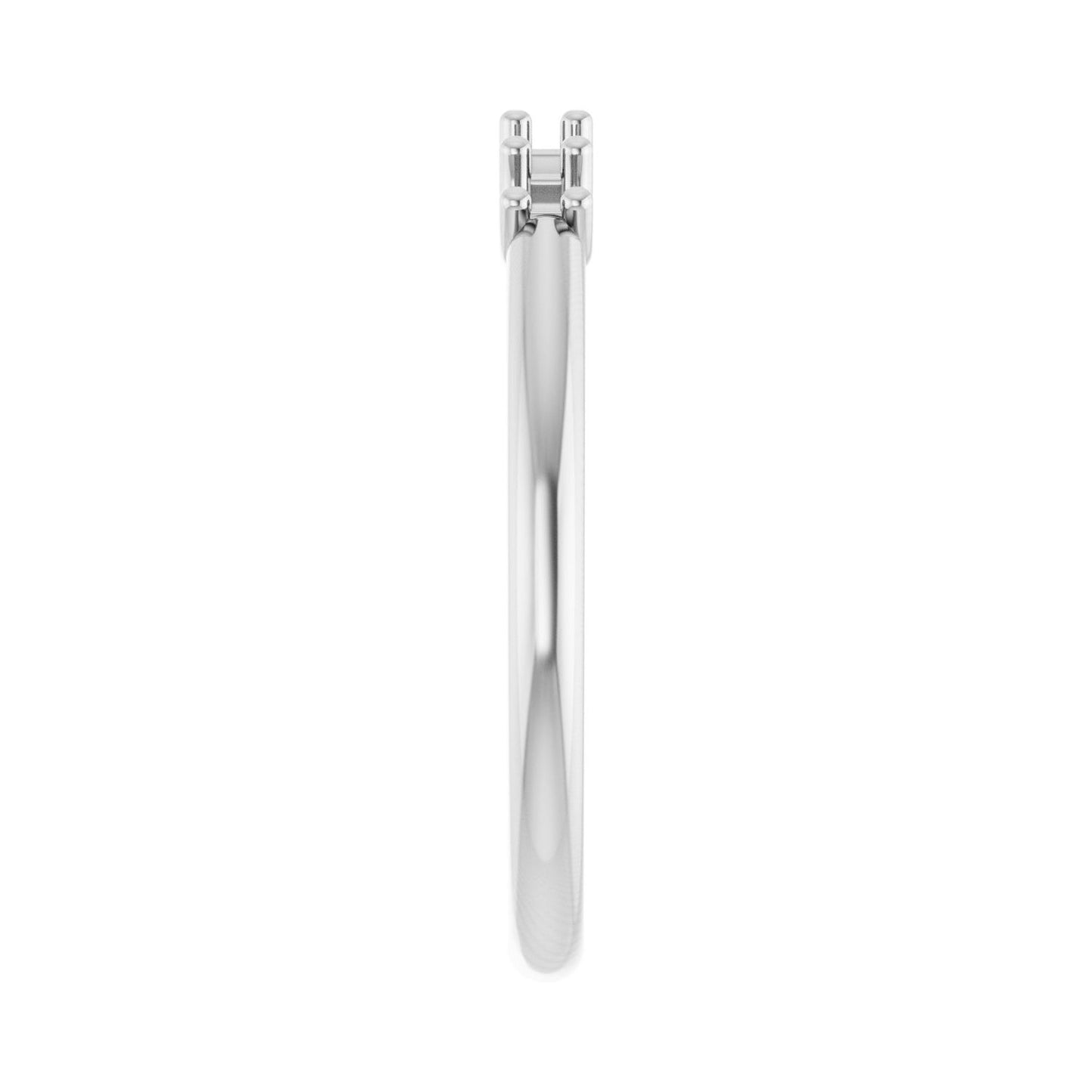 U-Prong Five-Stone Anniversary Band - Round 1MM-2.5MM | Metal Type=14K White Gold | Diamond Size=2.5MM | Image 1