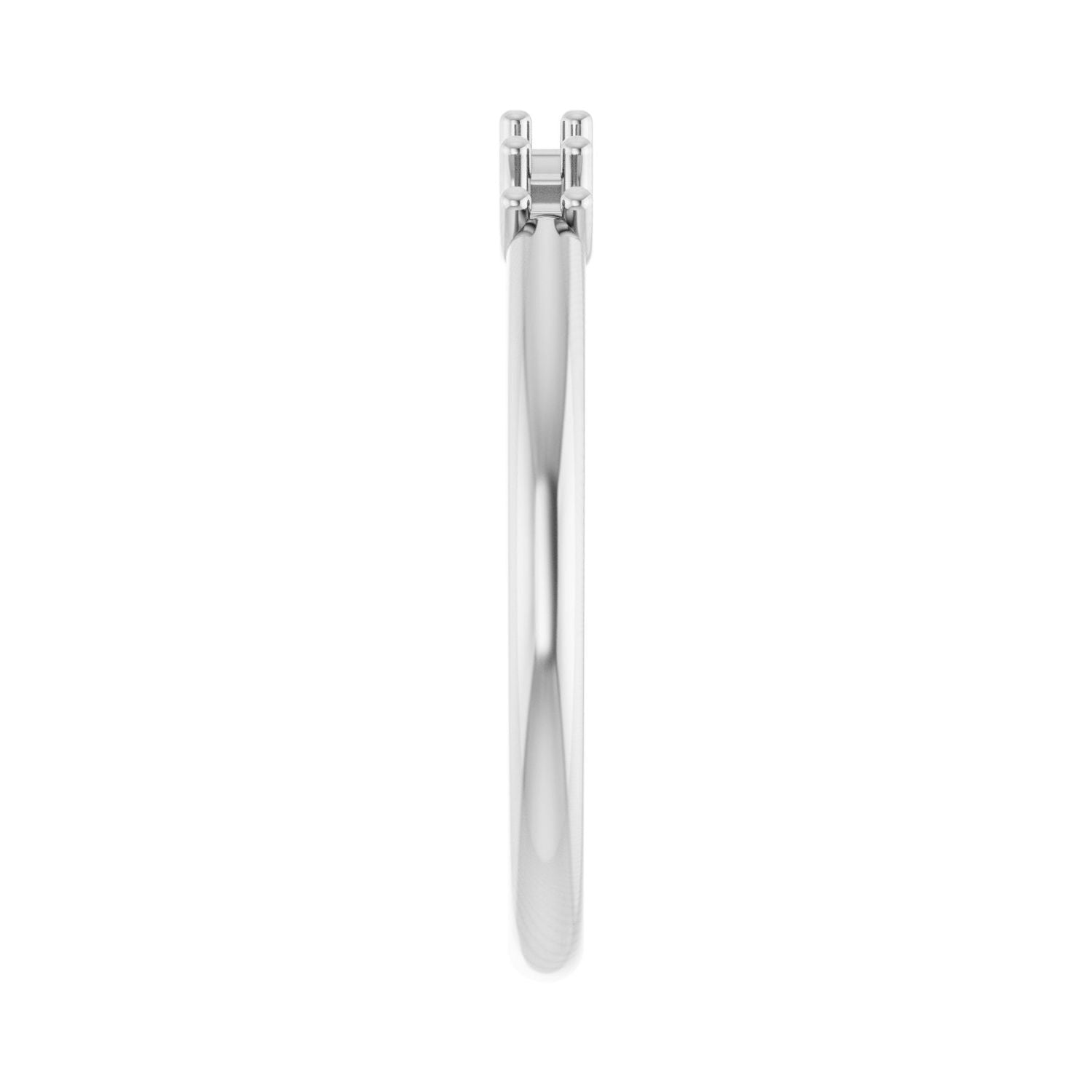 U-Prong Five-Stone Anniversary Band - Round 1MM-2.5MM | Metal Type=14K White Gold | Diamond Size=2.5MM | Image 1