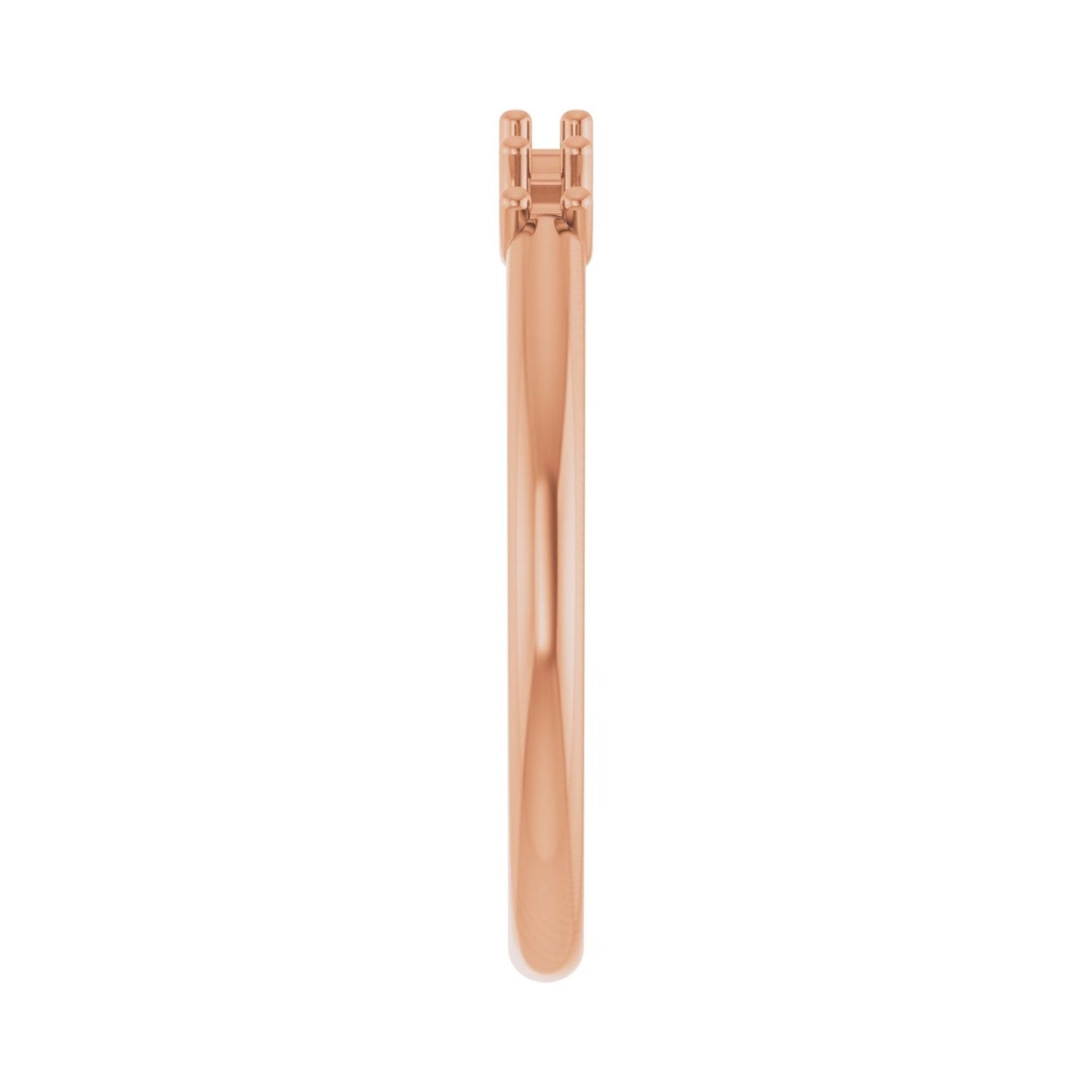 U-Prong Five-Stone Anniversary Band - Round 1MM-2.5MM | Metal Type=14K Rose Gold | Diamond Size=2.5MM | Image 1