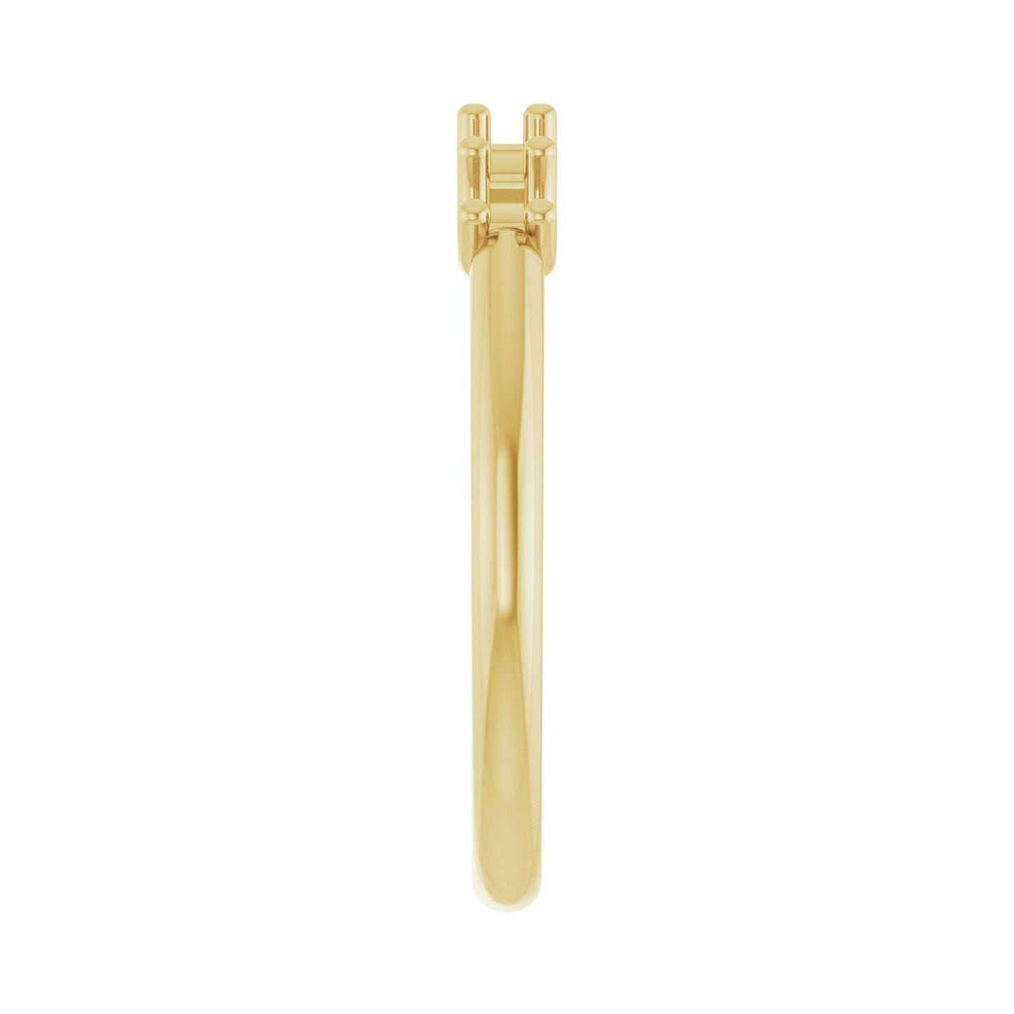 U-Prong Five-Stone Anniversary Band - Round 3MM-4MM | Metal Type=14K Yellow Gold | Diamond Size=3MM | Image 1