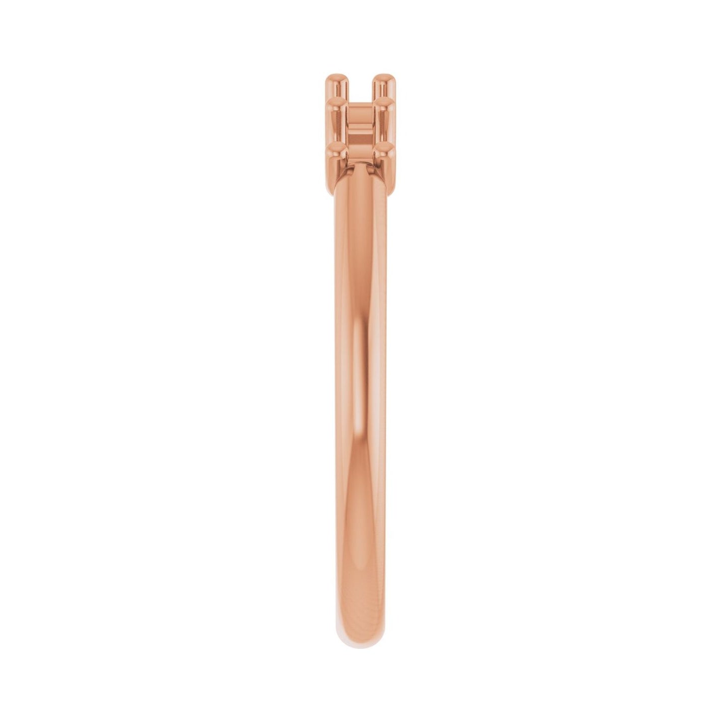 U-Prong Five-Stone Anniversary Band - Round 3MM-4MM | Metal Type=14K Rose Gold | Diamond Size=3MM | Image 1