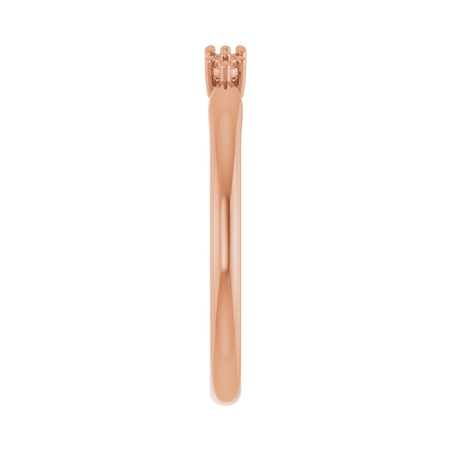 Five-Stone Anniversary Band - Round 1MM-2.5MM | Metal Type=14K Rose Gold | Diamond Size=1.5MM | Image 1