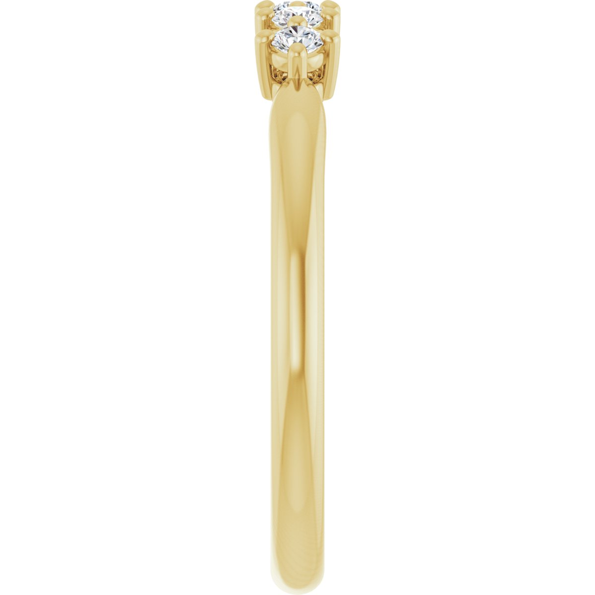 Five-Stone Anniversary Band - Round | Metal Type=14K Yellow Gold | Diamond Size=2MM | Image 2