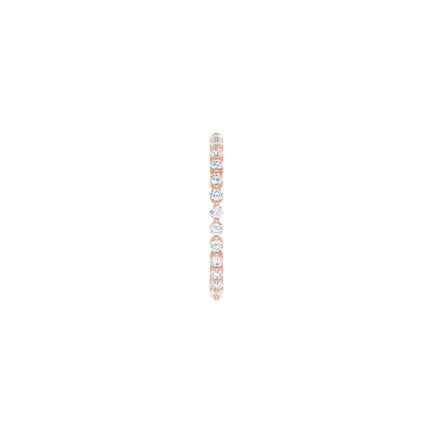 Shared-Prong Eternity Band - Round 1MM-2.5MM | Metal Type=14K Rose Gold | Diamond Size=1.5MM | Image 1