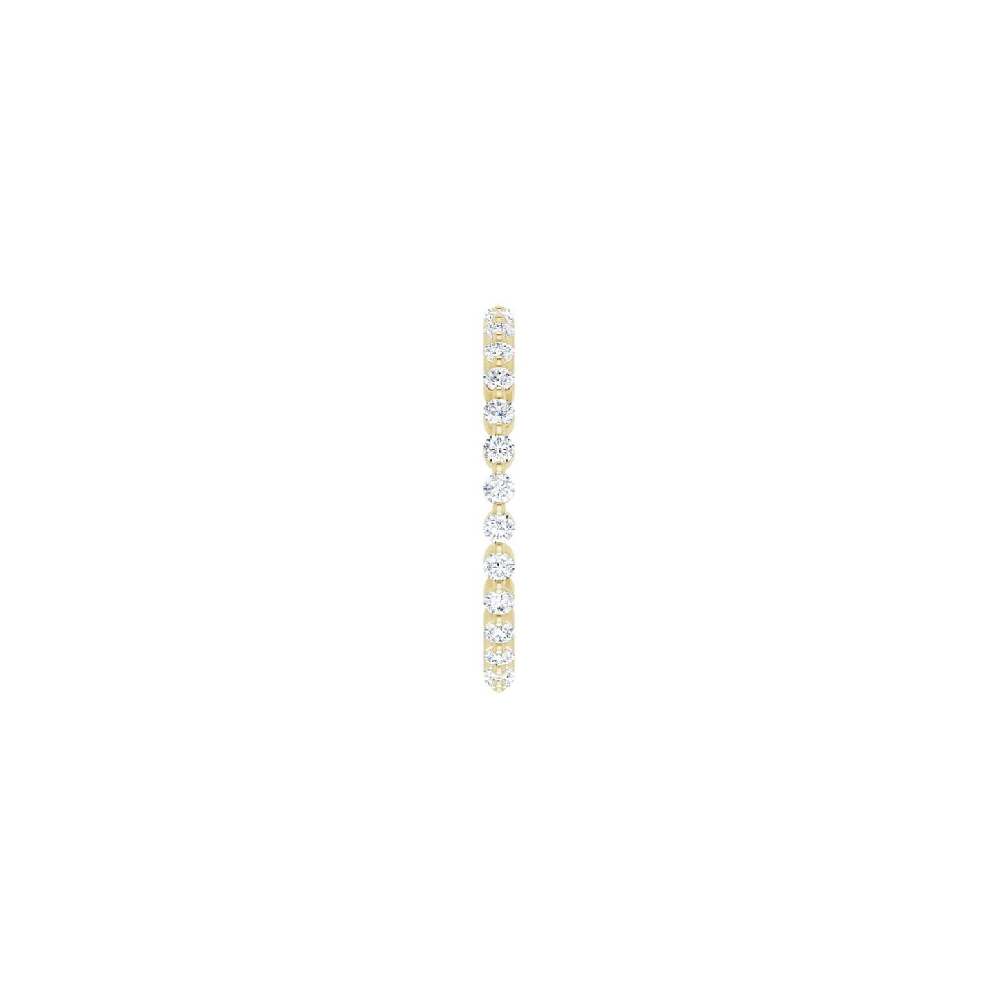 Shared-Prong Eternity Band - Round 1MM-2.5MM | Metal Type=14K Yellow Gold | Diamond Size=1.5MM | Image 1