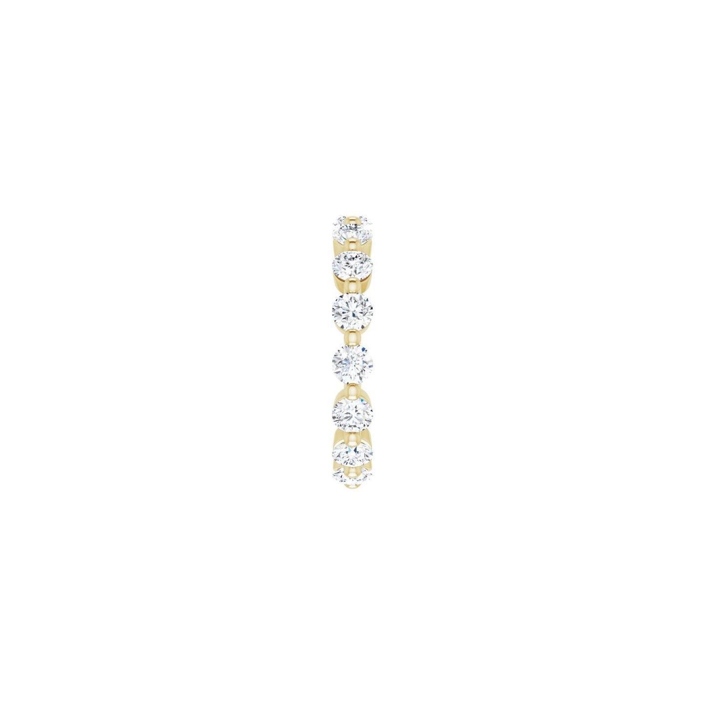 Shared-Prong Eternity Band - Round 3MM-4MM | Metal Type=14K Yellow Gold | Diamond Size=3MM | Image 1