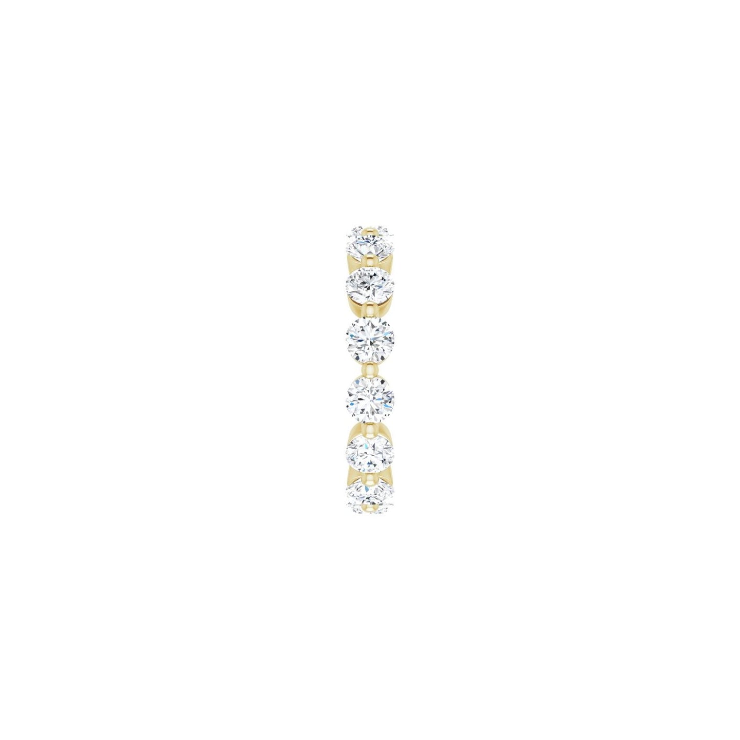 Shared-Prong Eternity Band - Round 3MM-4MM | Metal Type=14K Yellow Gold | Diamond Size=3.5MM | Image 1