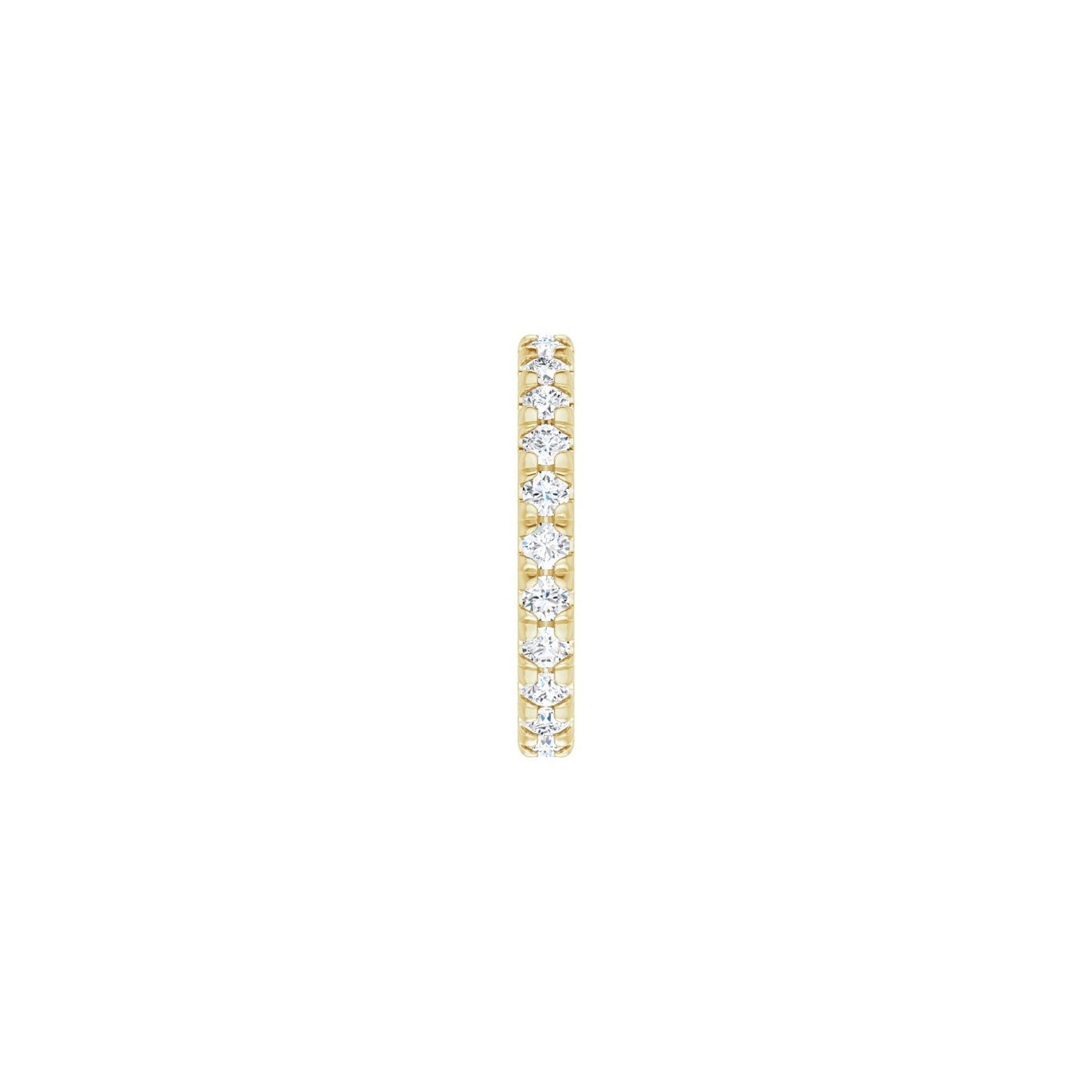 French-Set Eternity Band - Round 1MM-2.5MM | Metal Type=14K Yellow Gold | Diamond Size=2MM | Image 1