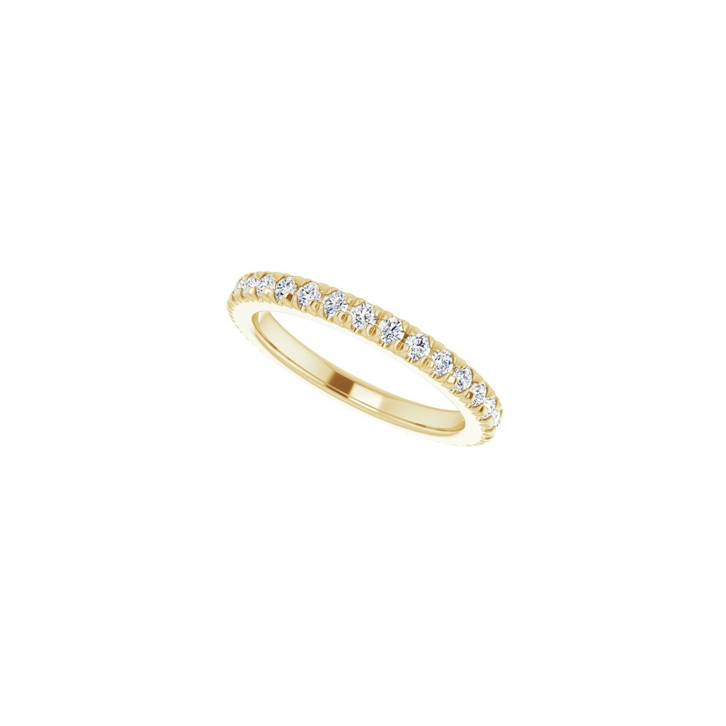 French-Set Eternity Band - Round 1MM-2.5MM | Metal Type=14K Yellow Gold | Diamond Size=1.5MM | Image 2