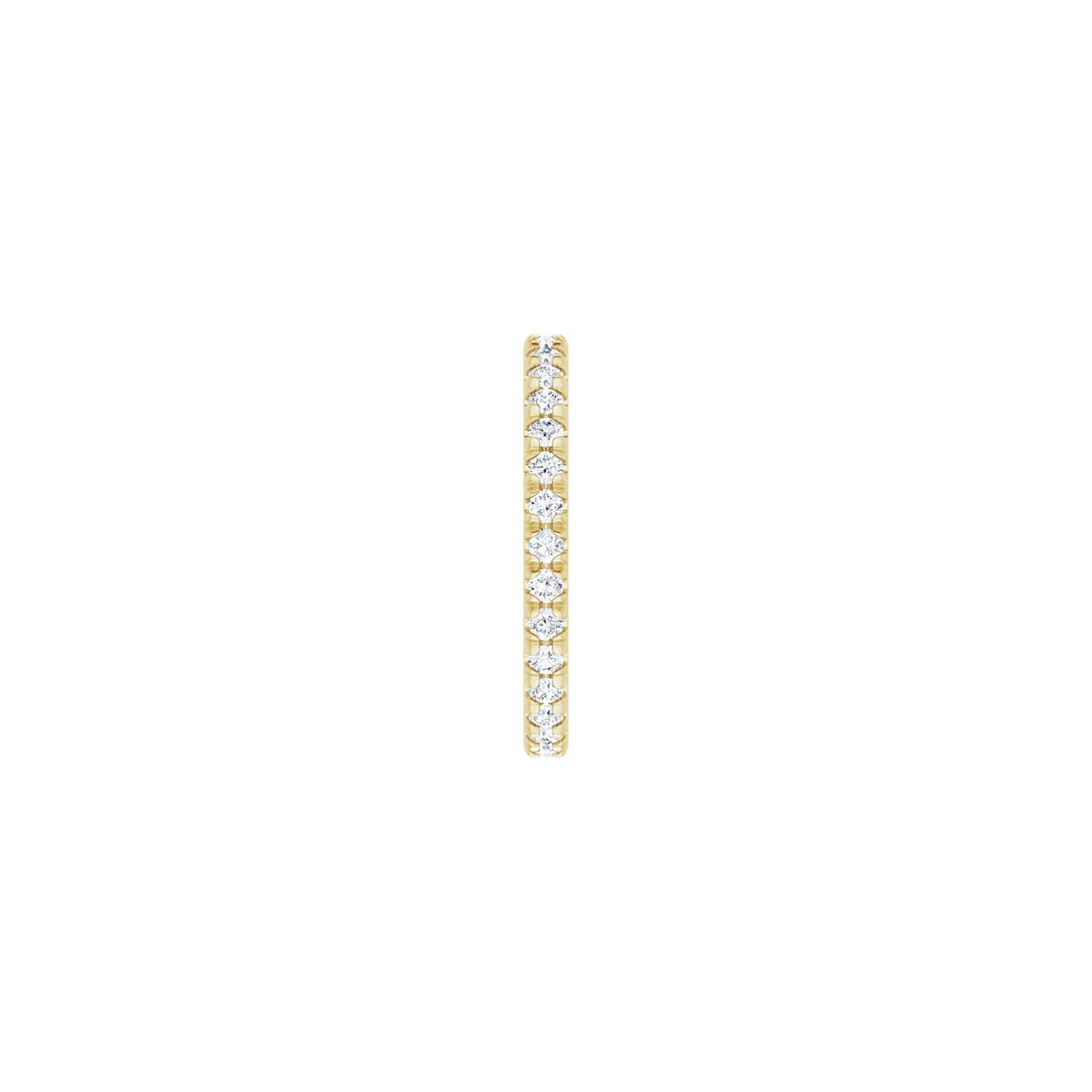 French-Set Eternity Band - Round 1MM-2.5MM | Metal Type=14K Yellow Gold | Diamond Size=1.5MM | Image 1