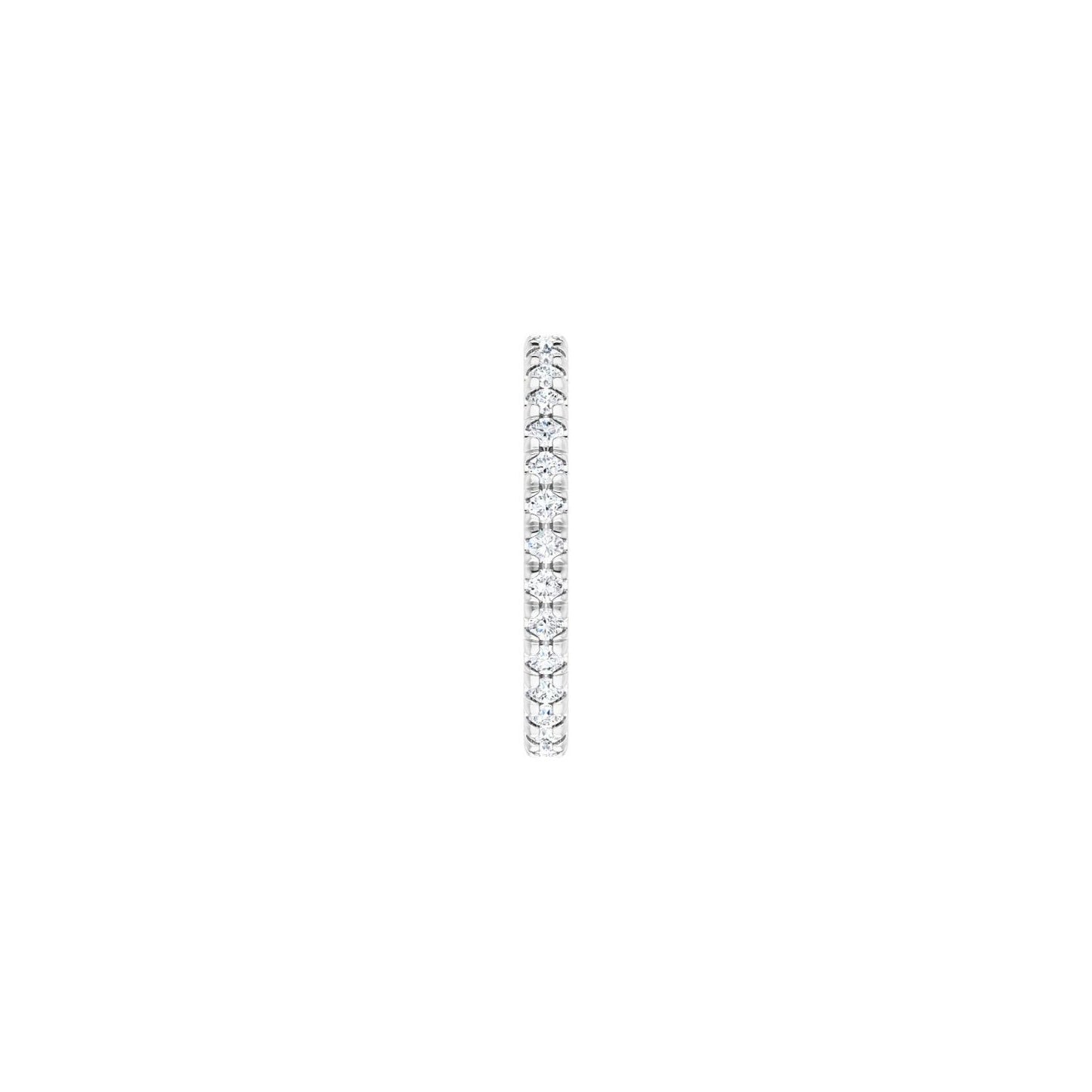 French-Set Eternity Band - Round 1MM-2.5MM | Metal Type=14K White Gold | Diamond Size=1.5MM | Image 1