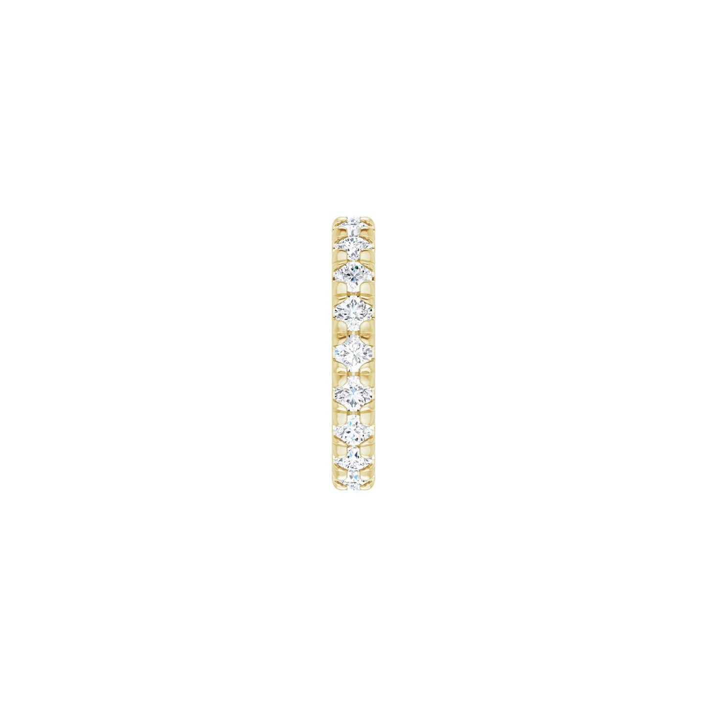 French-Set Eternity Band - Round 1MM-2.5MM | Metal Type=14K Yellow Gold | Diamond Size=2.5MM | Image 1