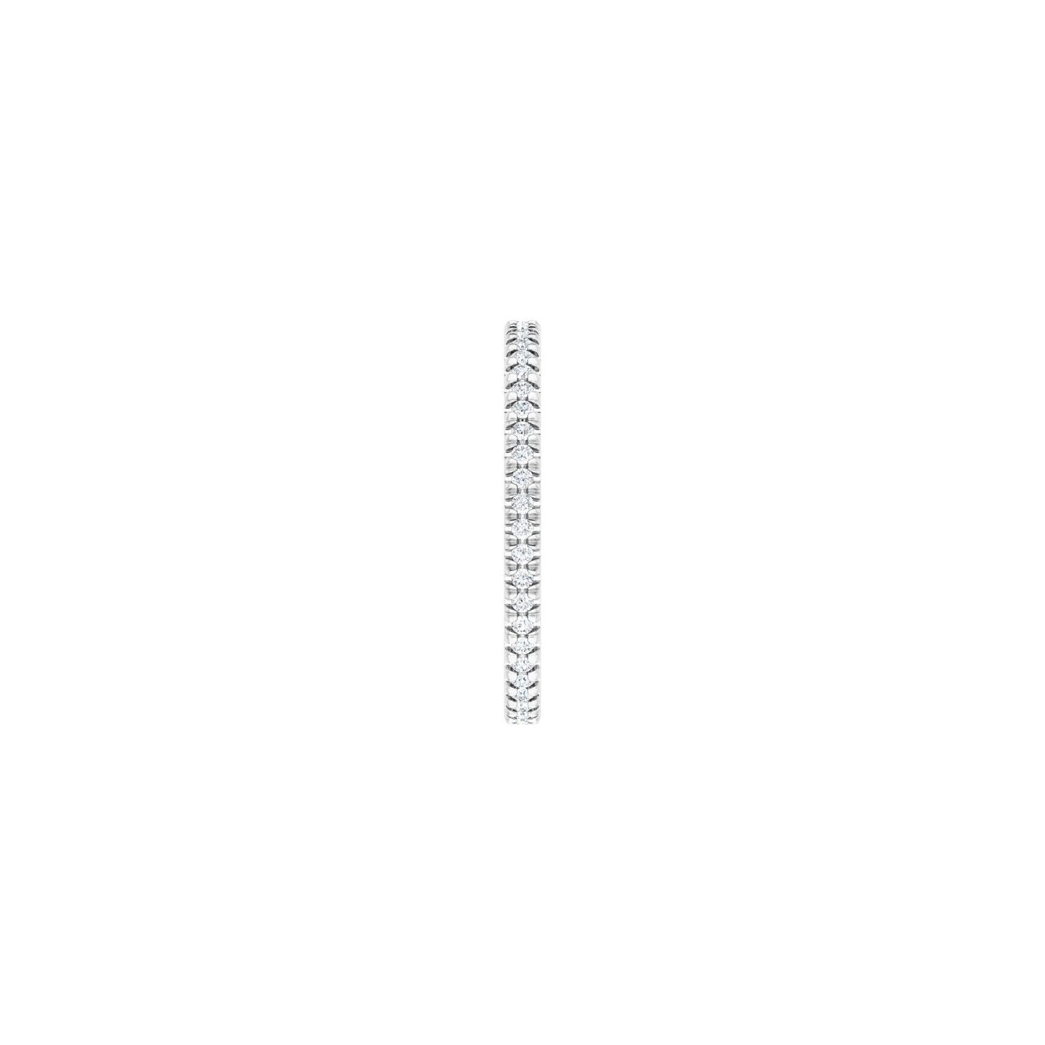 French-Set Eternity Band - Round 1MM-2.5MM | Metal Type=14K White Gold | Diamond Size=1MM | Image 1