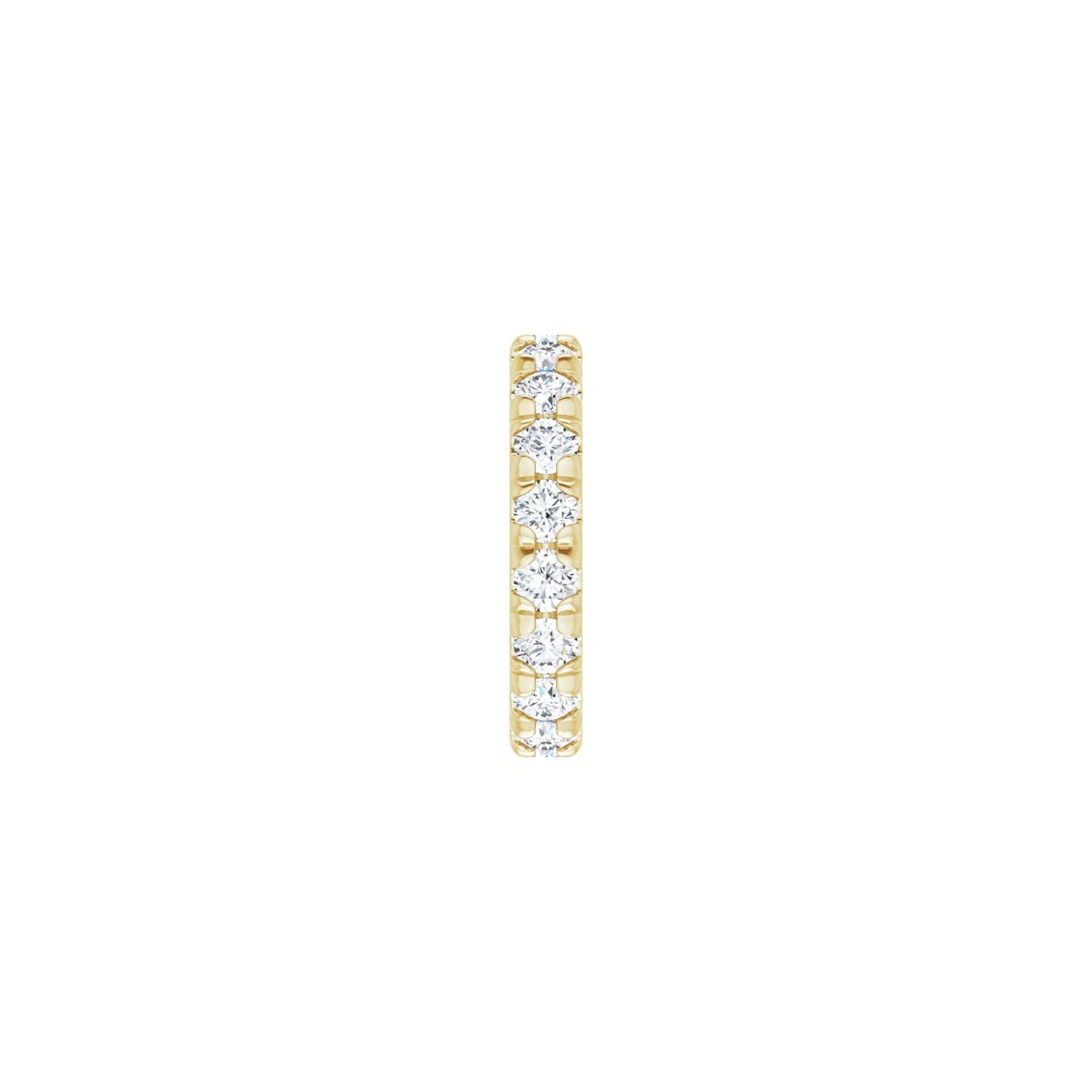 French-Set Eternity Band - Round 3MM-4MM | Metal Type=14K Yellow Gold | Diamond Size=3MM | Image 1