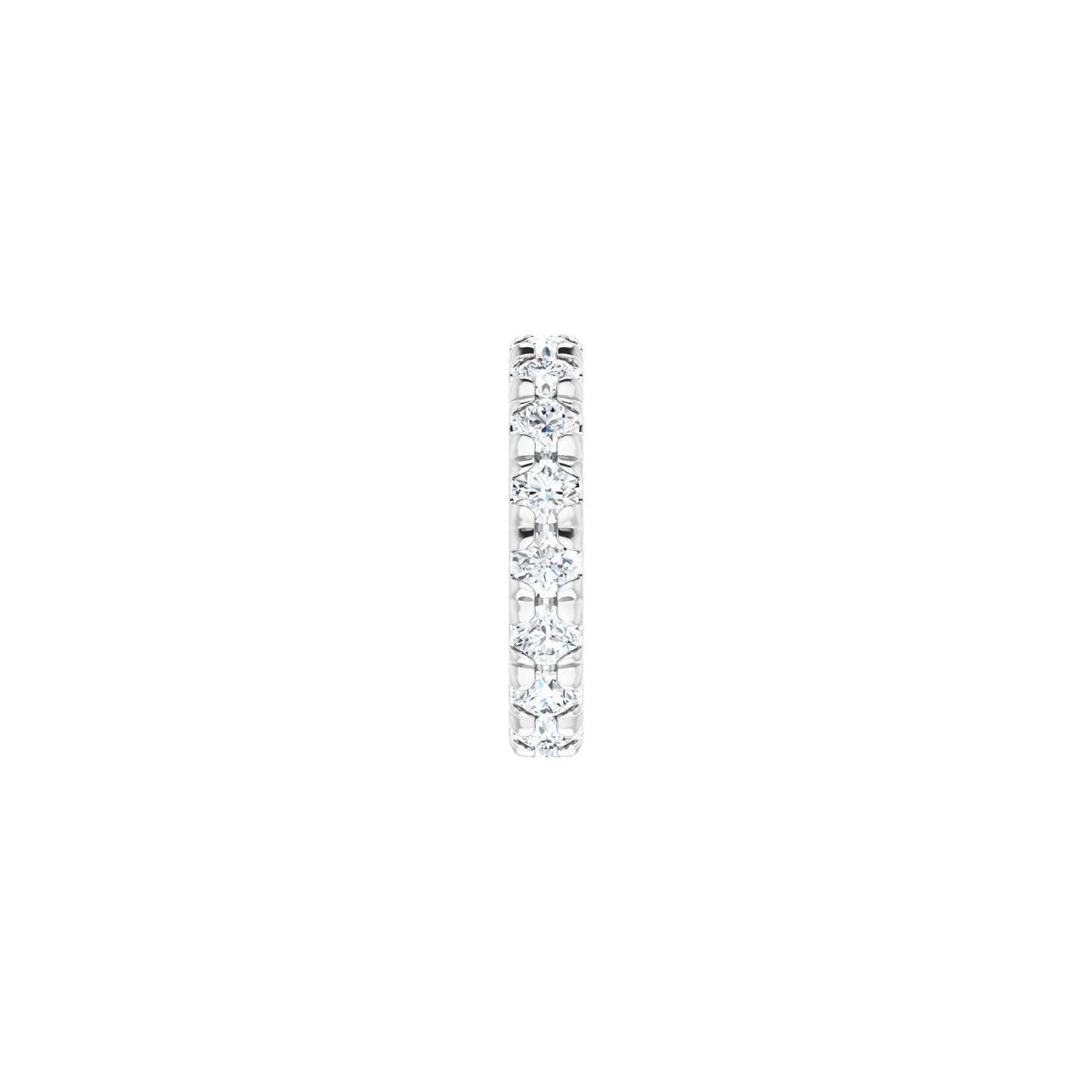 French-Set Eternity Band - Round 3MM-4MM | Metal Type=Platinum | Diamond Size=3.5MM | Image 1